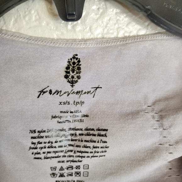 Free People Movement Good Karma Long Sleeve Athletic Onesie Jumpsuit Sz Xs/S - Picture 7 of 10